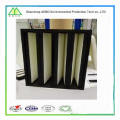 Heißer verkauf verzinktem / kunststoff rahmen V-bank luftfilter (h12 / h13 HEPA filter)